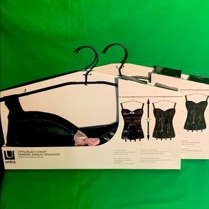 umbra little blk corset hanging jewelry organizer